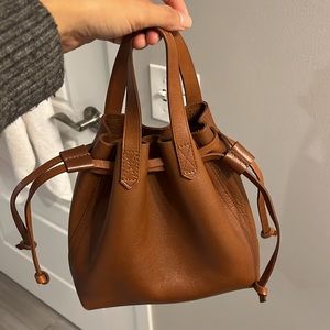 Madewell soft leather bucket bag